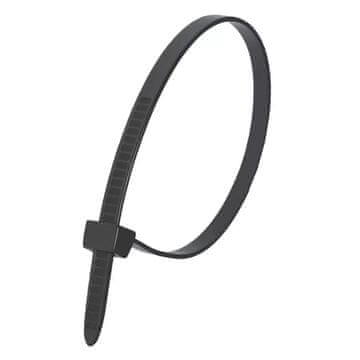 slomart Nylonske vezice črne Dedra 2,5x200 mm (100 kosov)