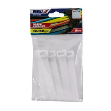 slomart Dedra vezice za kable Velcro bele 16x310mm (5 kosov)