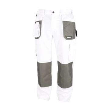 slomart Dedra delovne hlače XXL/58 bele, 190g/m2