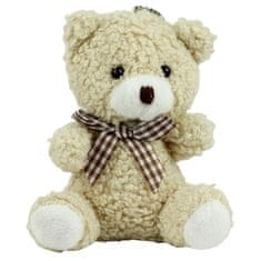 slomart LEAN TOYS plišasti obesek za ključe - Miško, bež, 8 cm