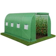 slomart LEAN vrtni tunel folija rastlinjak 4,5x2x2 m, zelen, UV zaščita