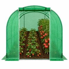 slomart LEAN vrtni tunel folija rastlinjak 4,5x2x2 m, zelen, UV zaščita