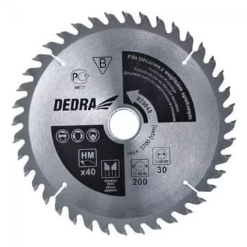 slomart Dedra rezalna plošča za les, 40 zob, 300x30 mm