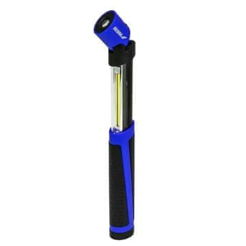 slomart Ročna LED svetilka Dedra 2W COB + 0.5W LED, razširljiva, z baterijami