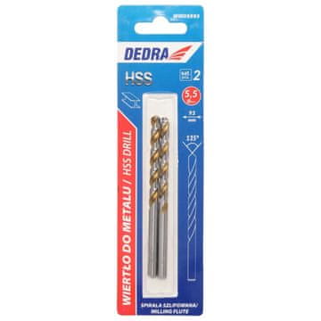slomart Dedra Wiertło za kovino HSS 4341, 135, 5,5x93mm, 2 kos