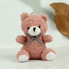slomart LEAN TOYS plišasti obesek za ključe - Miško, roza, 8 cm