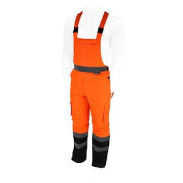 slomart Dedra Delovna zaščitna jakna z naramnicami M, oranžna