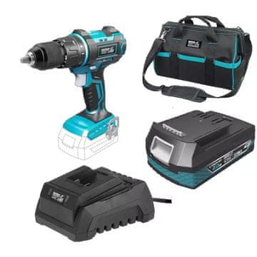 slomart Dedra DED7042+DED7032+DED7038+DED7001 18V komplet orodja (vrtalnik, baterija, polnilnik, torba)