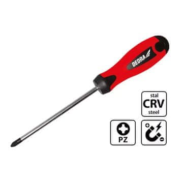 slomart Križni vijačnik Dedra PZ0x75mm, CrV