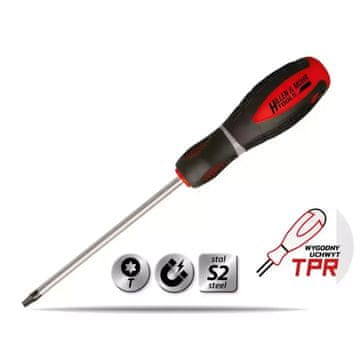 slomart Dedra izvijač Torx T15x100mm, jeklo S2, 3-slojna drška