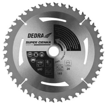 slomart Dedra Krožna žaga 165mm, 40 zob, za les