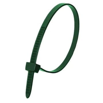 slomart Dedra najlonske vezice zelene 7,6x370mm (100 kos)