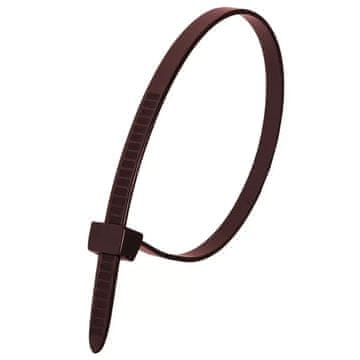 slomart Dedra najlonske vezice rjave 3,6x200mm (100 kos)