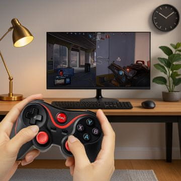 Retoo BREZŽIČNI GAMEPAD ZA MOBILNE TELEFONE Z ANDROIDOM IN iOS, BLUETOOTH 4.0, KONTROLER – E075