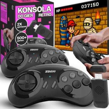 slomart RTO Mini TV konzola z 5000+ retro igrami (brezžična)