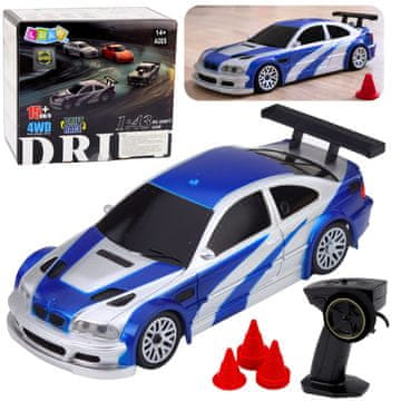 slomart LEAN TOYS Drift avto E46 na daljinsko upravljanje RC, 15 km/h, 1:43, 4WD