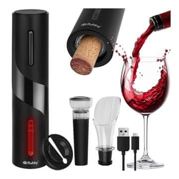 slomart Električni odpirač za vino Ruhhy USB, komplet 4 kosi