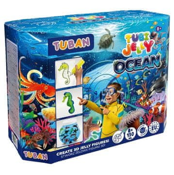 slomart Komplet Tubi Jelly Ocean z velikim akvarijem, 8 barv