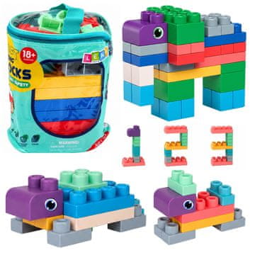 slomart Mehki senzorični gradbeni bloki LEAN TOYS, 30 kosov v vrečki