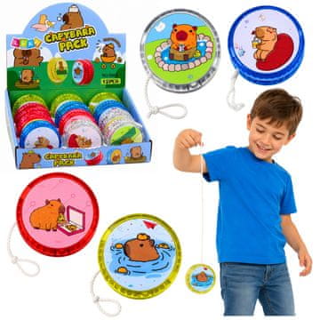 slomart Jojo LEAN TOYS s kapibaro, svetleče, barvito, 5,5 cm