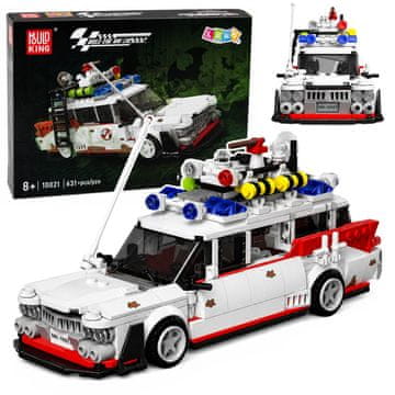 slomart LEAN TOYS Gradbeni bloki: Duhovni avtobus, bel, 631 el.
