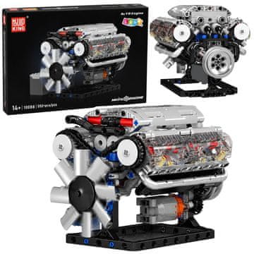 slomart LEAN TOYS Gradbeni bloki: Motor V8 z gibljivimi deli, 552 el.