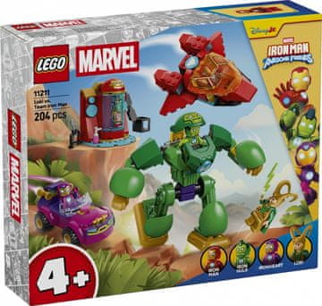 slomart LEGO 11211 Loki proti ekipi Iron Mana Marvel, 204 elementi