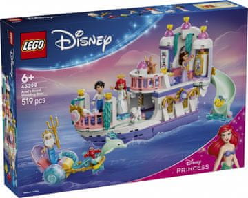 slomart LEGO 43299 Disney Arielina kraljeva poročna ladja