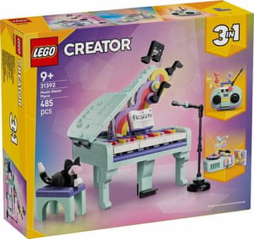 slomart LEGO Creator 31392 Dekorativni klavir s psom, 674 kosi