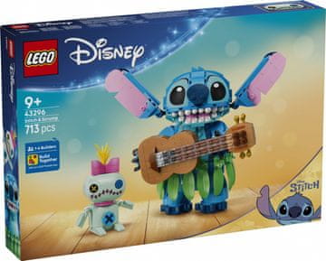 slomart LEGO Disney 43296 Stitch in Scrump gradbeni set, 713 kosov