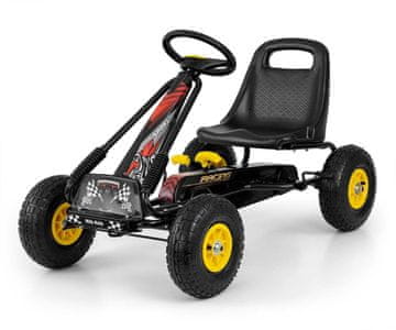 slomart Milly Mally Thor gokart na pedala, črn