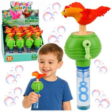 slomart Mehurčki LEAN TOYS s kokošjo, premikajočimi krili in pisalom