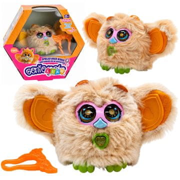 slomart Interaktivni lik Genie Pets, svetleči, zvočni, z obeskom, bež