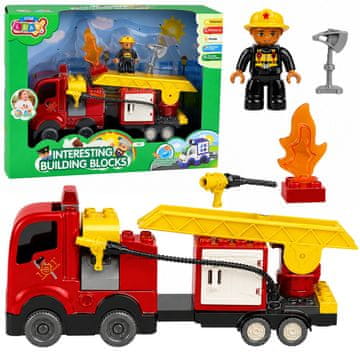 slomart Gasilsko vozilo z lučmi, zvokom in figuro gasilca