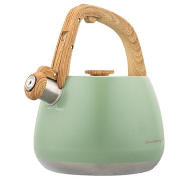 slomart Kuhinjski lonec s piščalko Klausberg, pistacija, 2,5 l