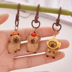 slomart Mini obeski za ključe LEAN TOYS Kapibara, figurice, 4 kos.