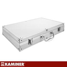 slomart Kaminer Set za žar 26-delni iz nerjavečega jekla z ALU kovčkom