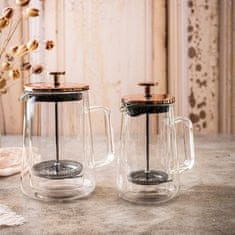 slomart Klausberg French press, steklo/baker, 0,60 L