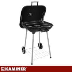 slomart Kaminer vrtni žar s pokrovom 53x77x46cm, ogljni