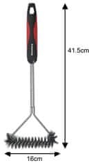 slomart Krtača za čiščenje žara Klausberg KB-7898, nerjavno jeklo, plastičen ročaj