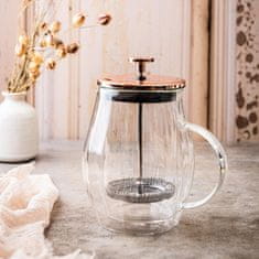 slomart Klausberg French press, steklo/baker, 0,60 L