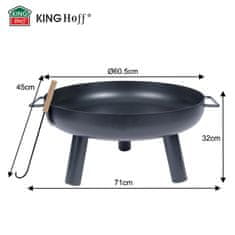 slomart Kinghoff KH-2031 vrtno kurišče, 60cm, črno