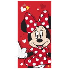 Disney Miška Minnie Rdeča, HITRO SUŠEČA brisača za plažo, kopalna brisača, 100% BOMBAŽ 70x140 cm OEKO-TEX