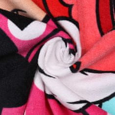 Disney Miška Minnie Roza, HITRO SUŠEČA brisača za plažo, kopalna brisača, 100% BOMBAŽ 70x140 cm OEKO-TEX