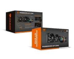 Cougar COUGAR Poseidon-GT 240 vodno hlajenje CPU, ARGB, črna