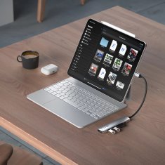 Satechi Satechi ST-P6SK USB-C hub 10000 Mbit/s, aluminij, črna