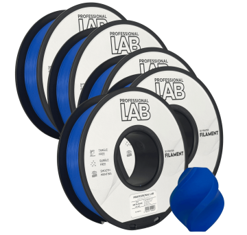 Professional Lab 5x PLA Meta Modra Filament 1.75 mm - Professional Lab Biološko Razgradljiv PLA (1kg Kolut)