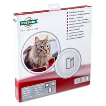 PetSafe Montažni adapter za mikročip in ročno zaklepanje mačjih vrat bele barve