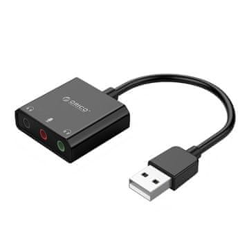 Orico SKT3 zunanja zvočna kartica USB 2.0 / 3x 3.5mm jack, črna