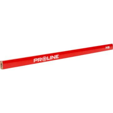 slomart Proline komplet 12 tesarskih svinčnikov, rdeč, HB